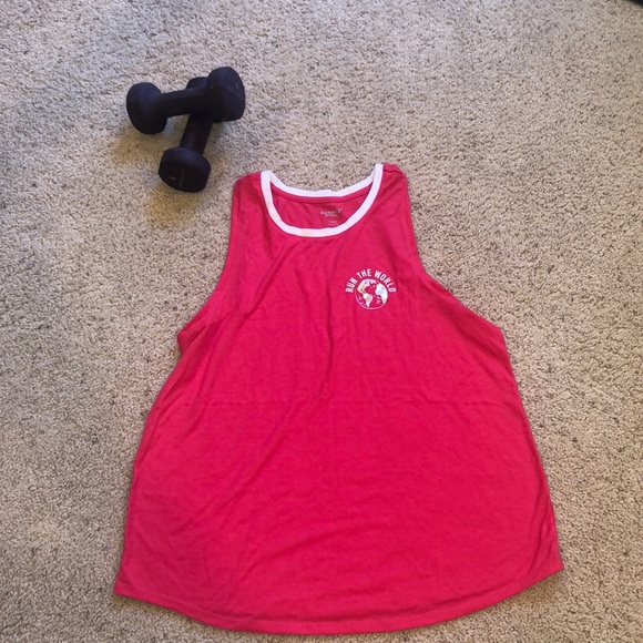 Old navy Pink run the world tank size Large - Picture 1 of 4